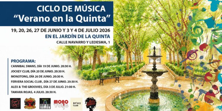 El Jardín de la Quinta de Cervantes acogerá seis conciertos gratuitos durante junio y julio con bandas locales 1 conciertos quinta