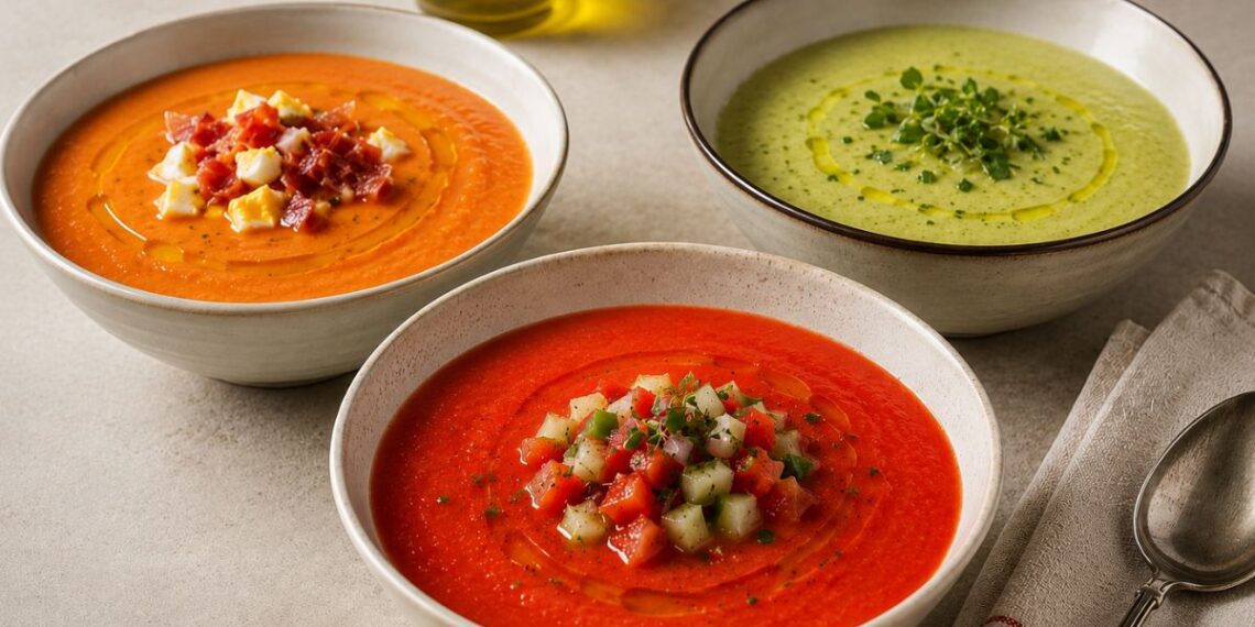 Gazpacho, salmorejo o crema fría: cuál sacia más y cuál tiene más calorías 1 gazpacho salmorejo crema fria
