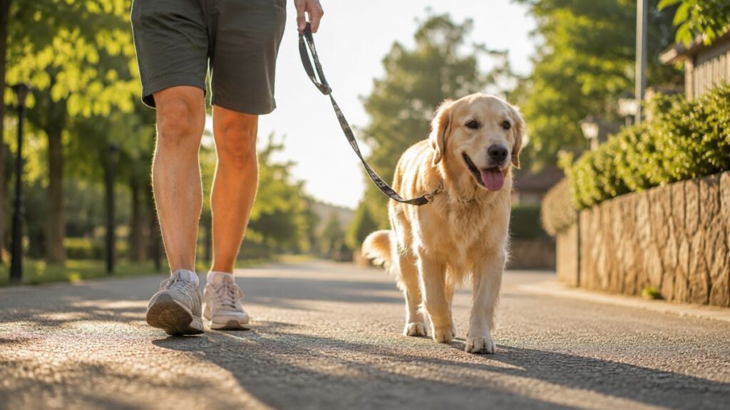 golden retriever paseo