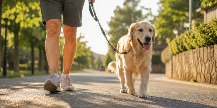 golden retriever paseo