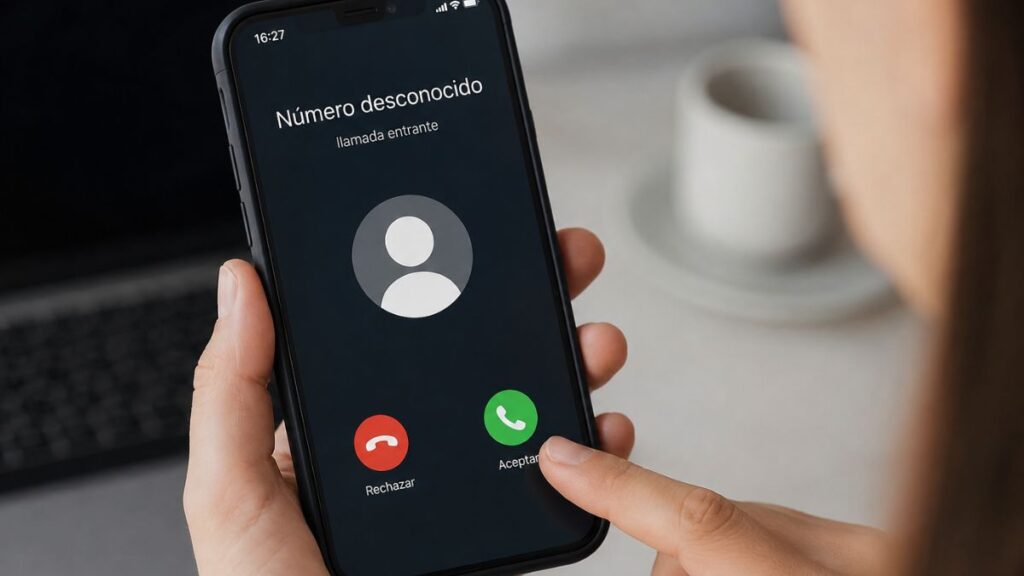 llamada numero desconocido