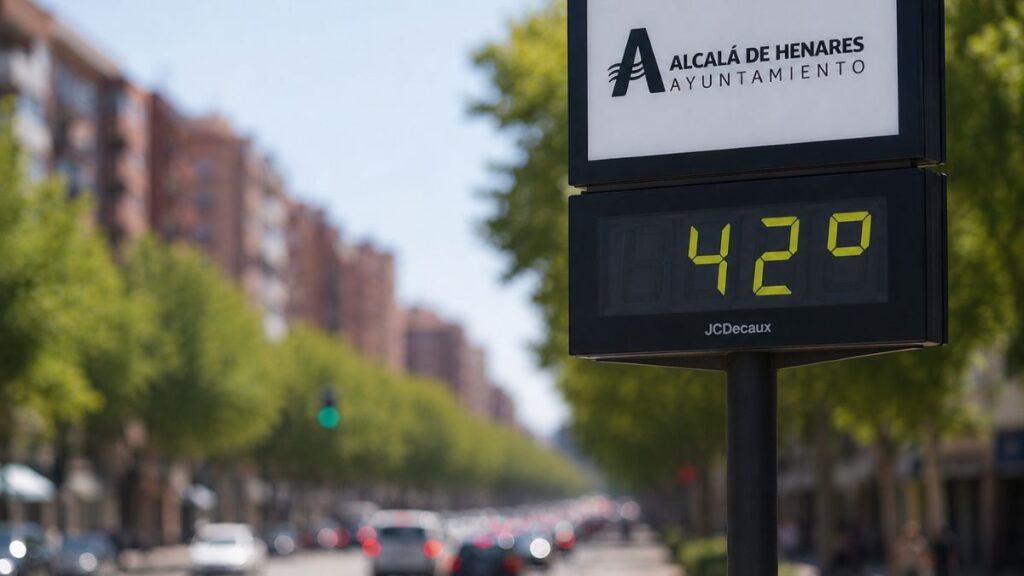 Alcalá de Henares encara el primer gran episodio de calor del verano con máximas de hasta 42 grados 1 termometro alcala 42 grados