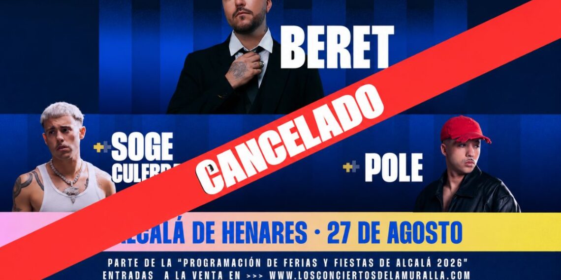 Los Conciertos de la Muralla anuncia la cancelación del concierto de Beret previsto para el 27 de agosto 1 Fuente: Conciertos La Muralla