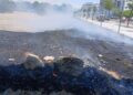 La Policía Municipal contiene un incendio en una parcela de Espartales Norte hasta la llegada de los Bomberos