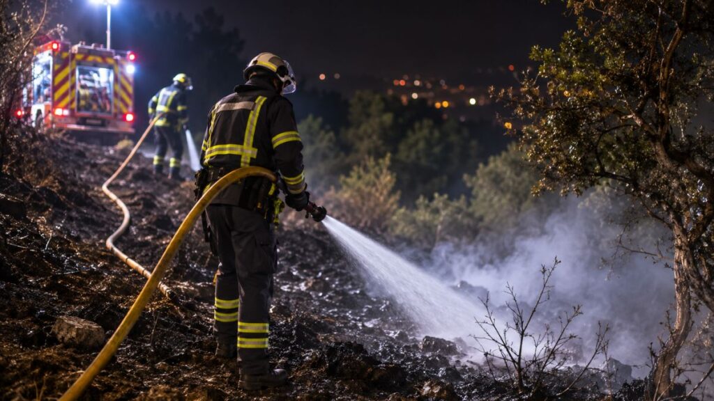 El incendio de Villalbilla queda perimetrado y ocho dotaciones vigilan durante la noche los puntos calientes 1 incendio villalbilla 2