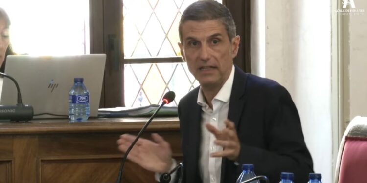 Javier Rodríguez Palacios durante el Pleno Municipal