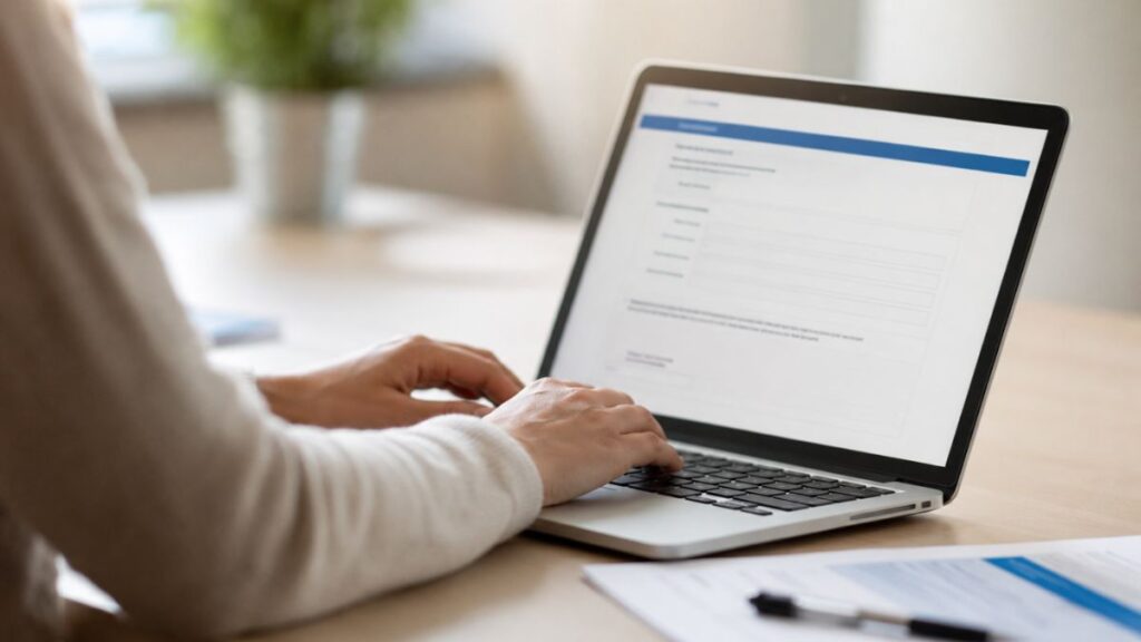 mujer portatil laptop
