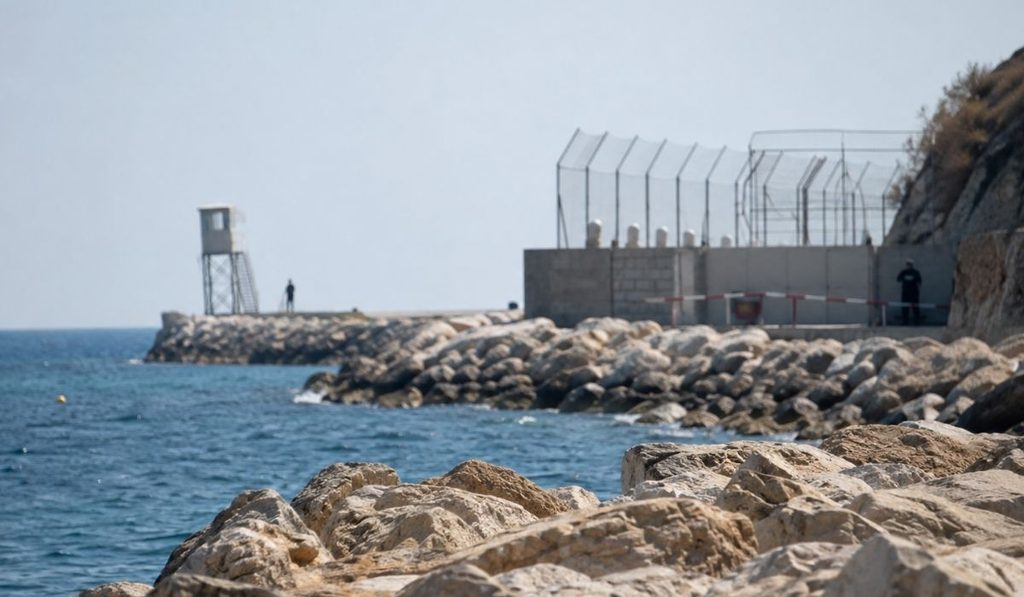 Puesto de vigilancia junto al mar