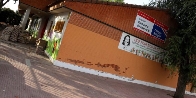 Obras en el CEIP Francisco de Quevedo / Foto: Ayuntamiento de Alcalá