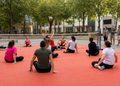 Alcalá lleva el sitting vóley a la Plaza de Cervantes con un torneo inclusivo abierto desde los seis años