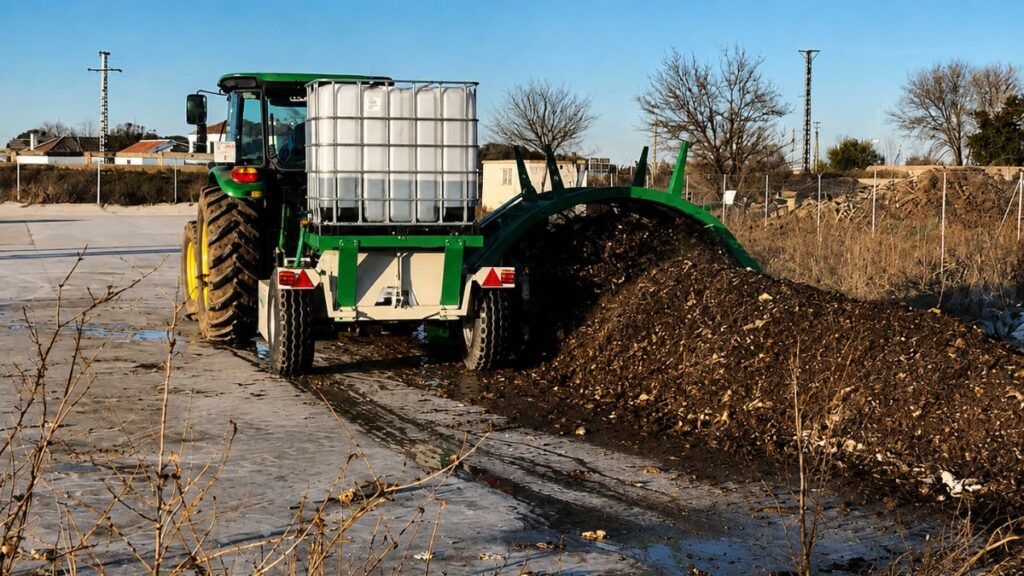 tractor compostaje