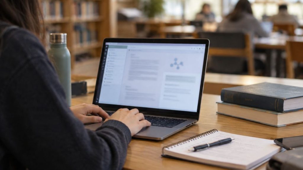 La Universidad de Alcalá prepara un marco normativo para regular el uso diario de la inteligencia artificial 1 biblioteca laptop