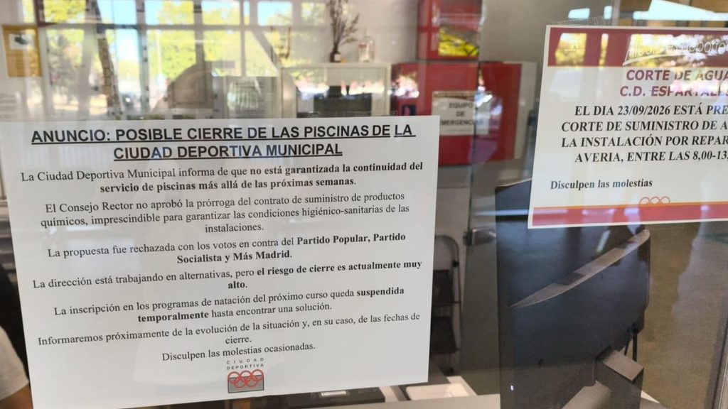 cartel piscina