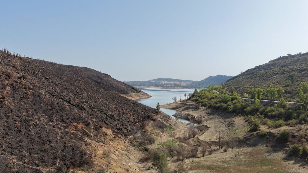 La CHT protege Beleña tras los incendios para evitar que cenizas y sedimentos alcancen el agua que abastece a Alcalá 1 embalse