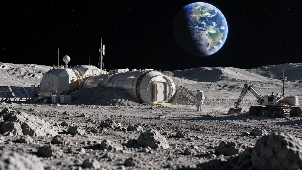 base permanente en la luna
