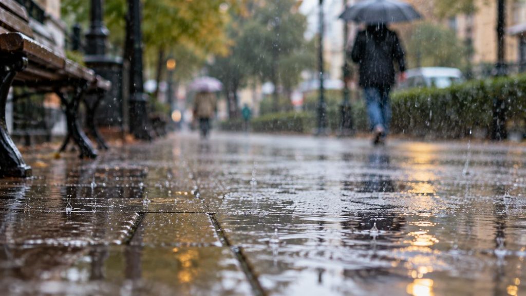 calle lluvia