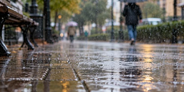 calle lluvia
