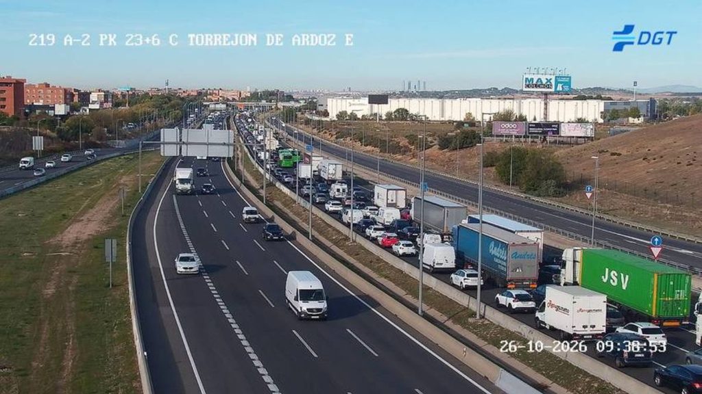 camara trafico atasco a2 torrejon
