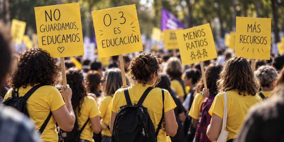 manifestacion educacion infantil