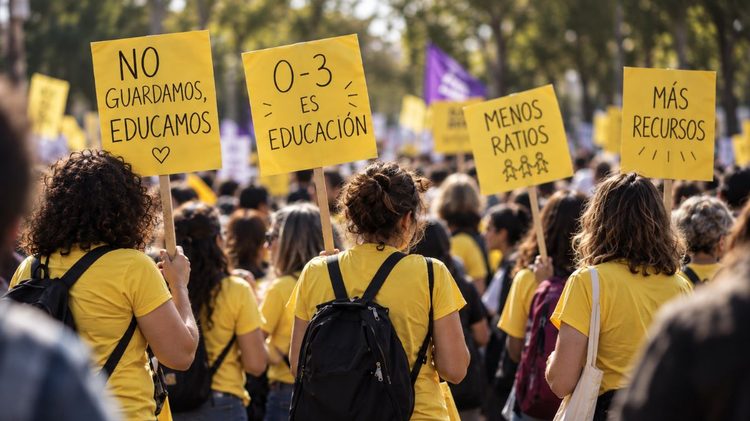 manifestacion educacion infantil