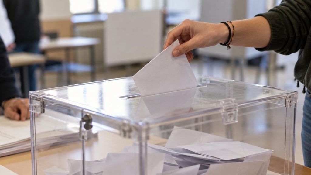 persona vota urna