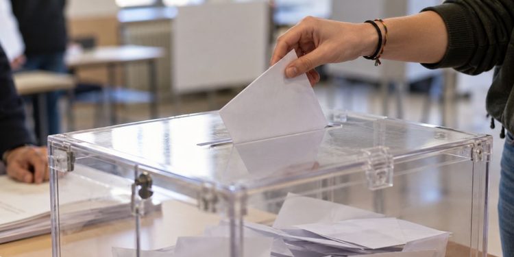 persona vota urna